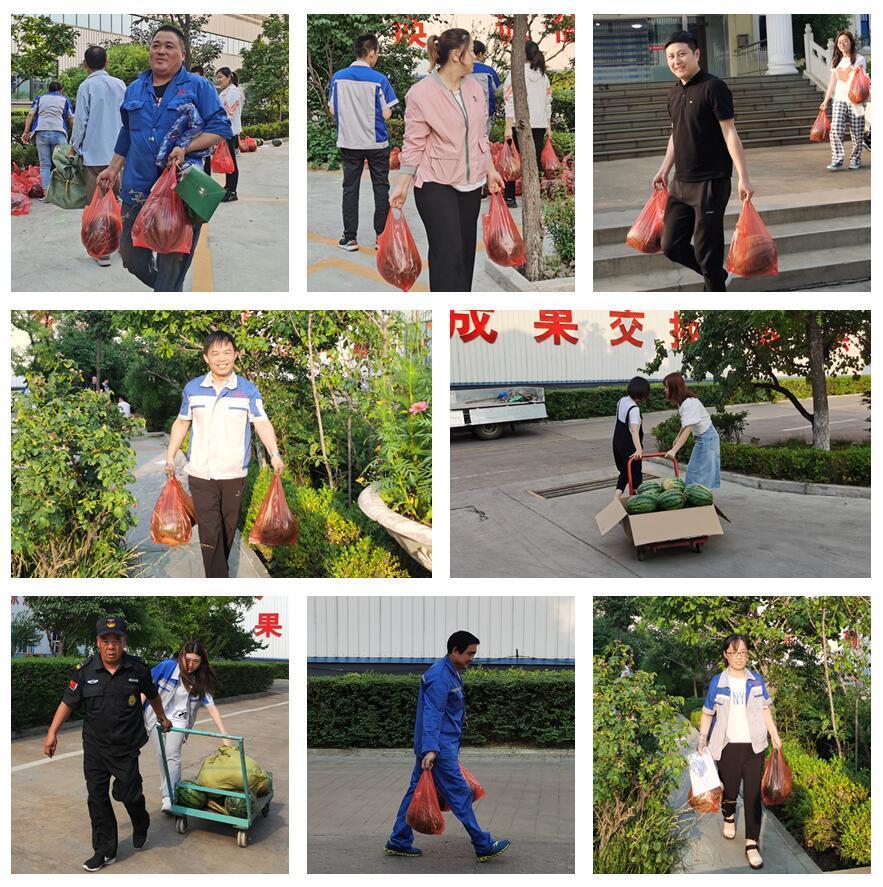 萬(wàn)斤西瓜齊登場(chǎng)，清涼一夏真是爽！——章丘豐源機(jī)械為員工送清涼啦！